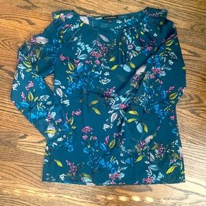 Floral ruffled collar Banana Republic Blouse